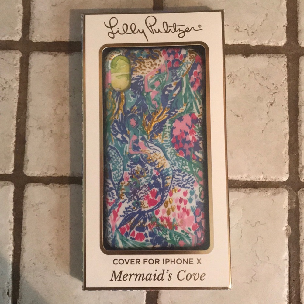 Lilly Pulitzer mermaid’s cove iPhone X cover